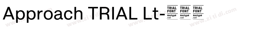 Approach TRIAL Lt字体转换